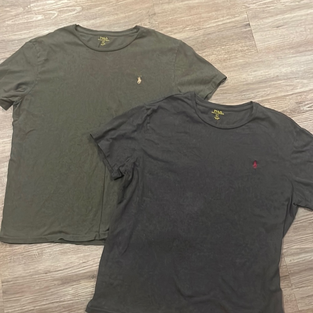Ralph Lauren Polo T shirts, large, sold as a lot